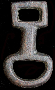 Strap Connector, with Suspension Loop, c. 1st-2nd Cent. Strap Connector, with Suspension Loop, c. 1st-2nd Cent.